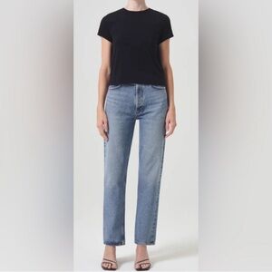 Agolde 90’s Pinch waist Straight Leg Jeans in navigate size 32